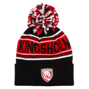 Gloucester Rugby Black Text Beanie