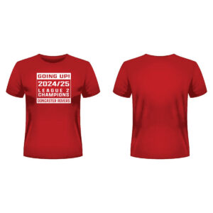 Doncaster Rovers Champions Block Tee Red