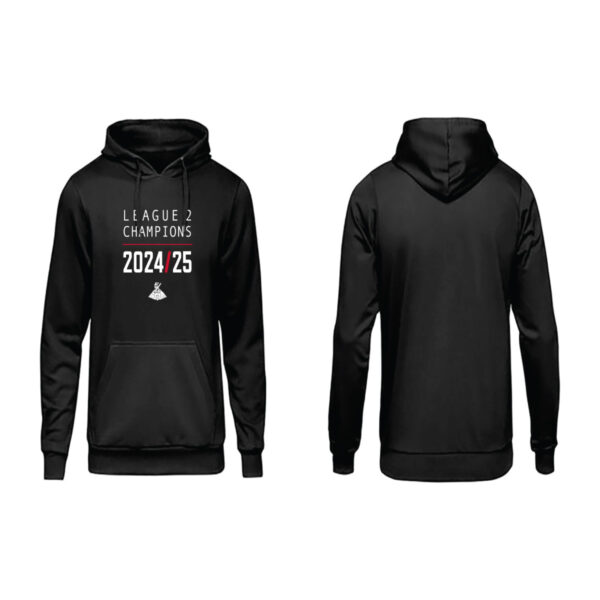 Doncaster Rovers Champions Text Hoody Blk