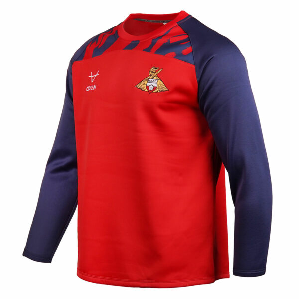 Doncaster Rovers 25/26 Home Warm Up Sweatshirt - Image 2