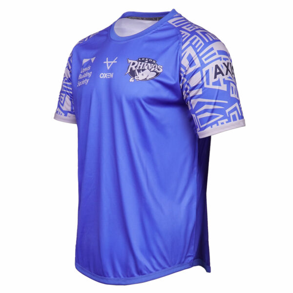 Leeds Rhinos 2025 Royal/Silver Tee - Image 2