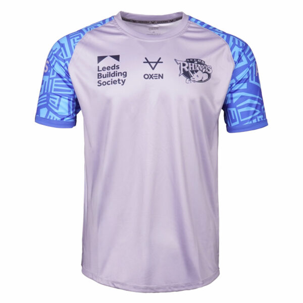 Leeds Rhinos 2025 Silver/Ocean Tee