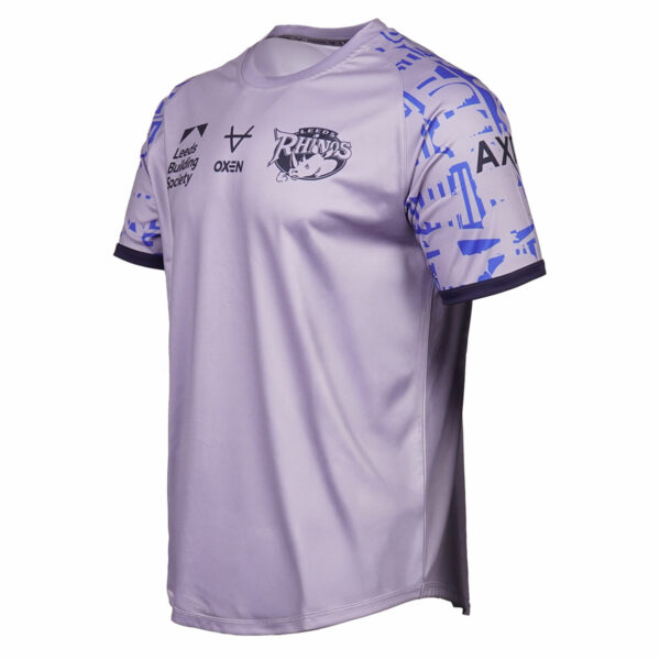 Leeds Rhinos 2025 Silver/Royal Tee - Image 2