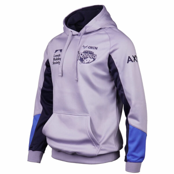 Leeds Rhinos 2025 Silver OH Hoody - Image 2