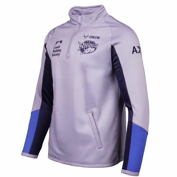 Leeds Rhinos 2025 Silver QZ Jacket - Image 2