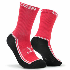 Oxen Red/Wht/Blk Sports Socks JNR