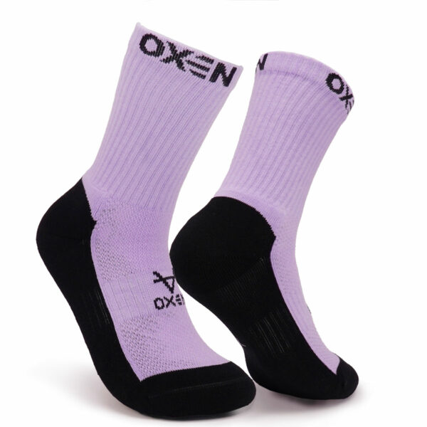 Oxen Violet/Blk Sports Socks JNR