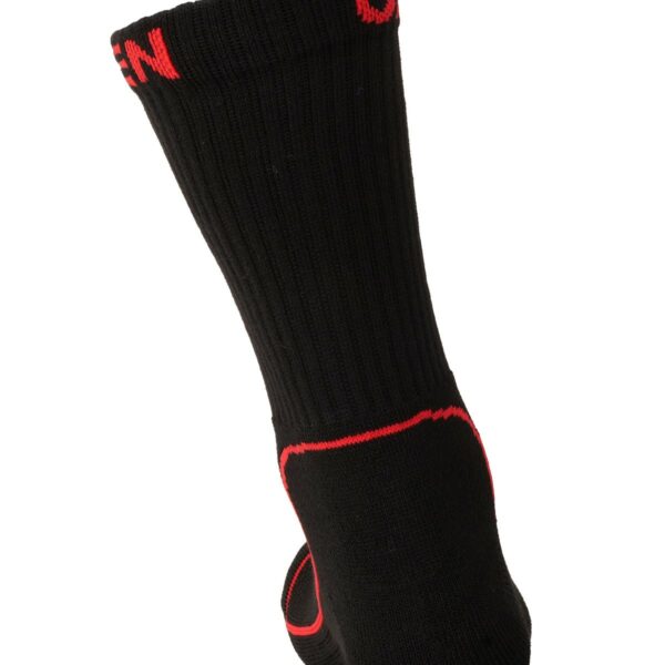 Oxen Black/Red Sports Socks - Image 2