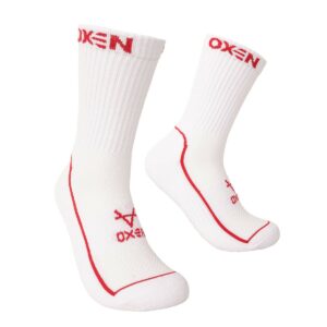 Oxen Sports Socks Wht/Red JNR