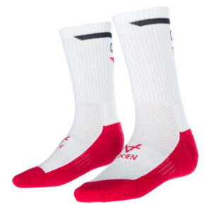 Oxen Stripe Sports Socks White/Red/Black