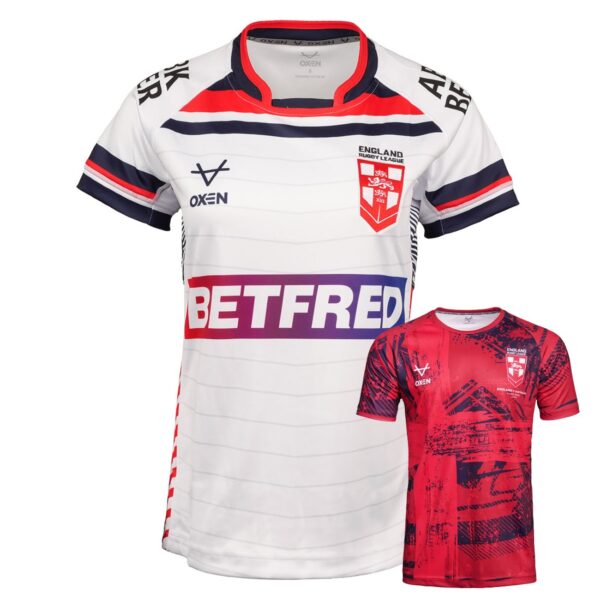 England RL 24/25 Test Series Shirt Ladies & Free Ashes Tee