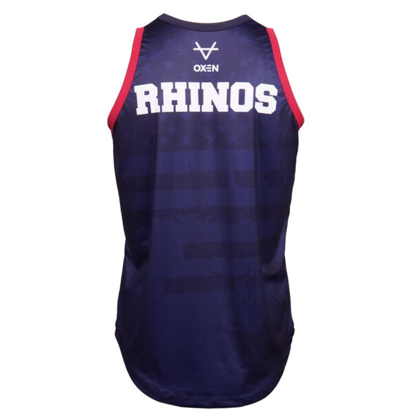 Leeds Rhinos 2026 USA Singlet Navy - Image 3