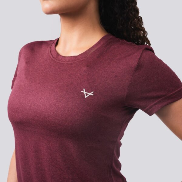 Oxen Performance Tee Ladies Raspberry - Image 2