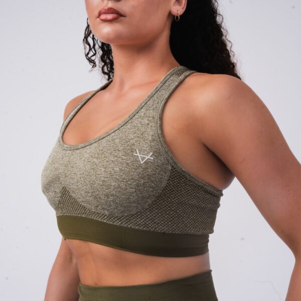 Oxen Seamless Sports Bra Olive - Image 3