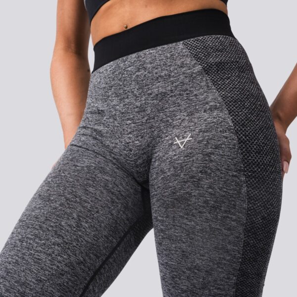Oxen Seamless Sports Leggings Charcoal - Image 2