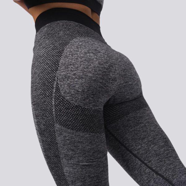 Oxen Seamless Sports Leggings Charcoal - Image 4