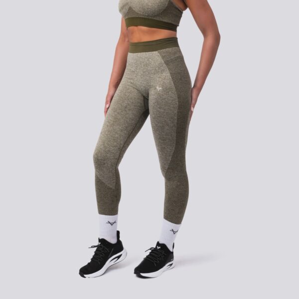 Oxen Seamless Sports Leggings Olive - Image 2