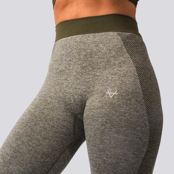 Oxen Seamless Sports Leggings Olive - Image 3