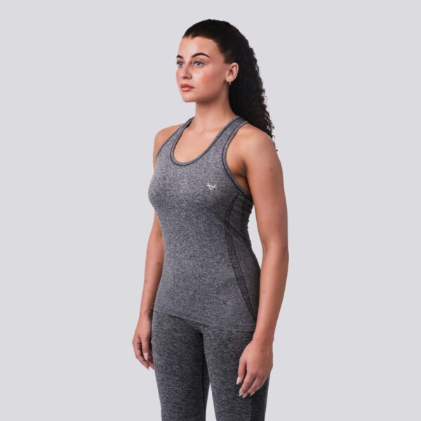 Oxen Seamless Sports Vest Charcoal - Image 2