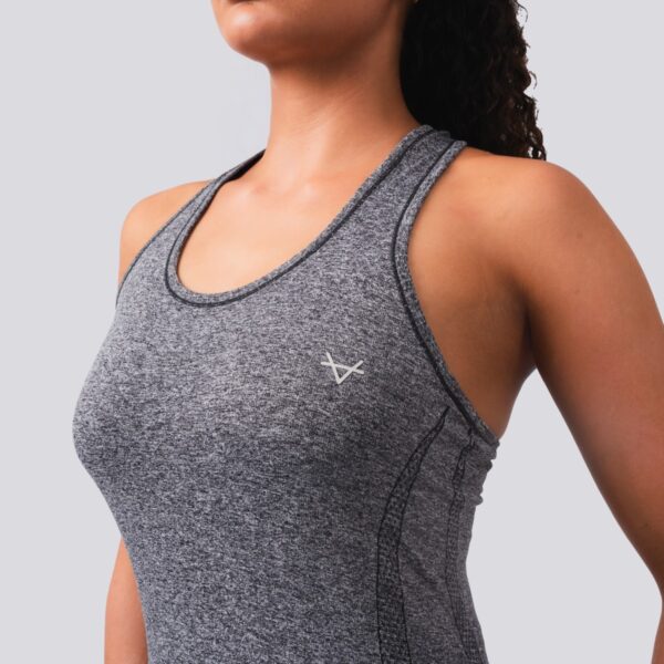 Oxen Seamless Sports Vest Charcoal - Image 3