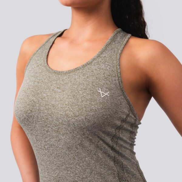 Oxen Seamless Sports Vest Olive - Image 3