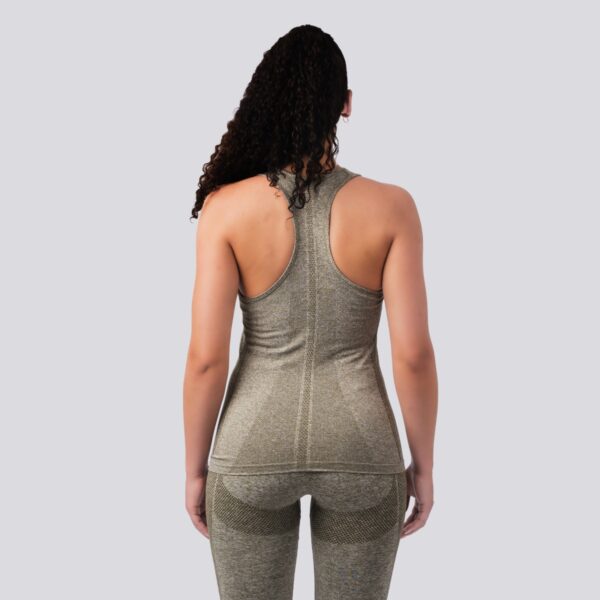 Oxen Seamless Sports Vest Olive - Image 4