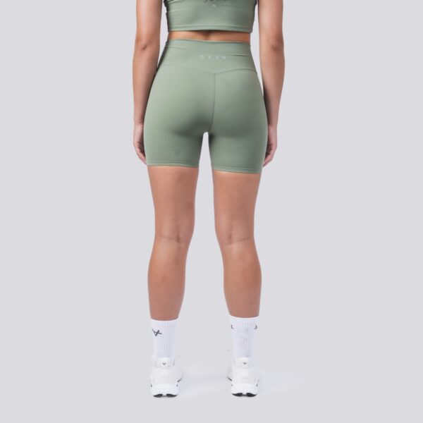 Oxen Womens Endure Sculpt  5" Shorts Olive - Image 3
