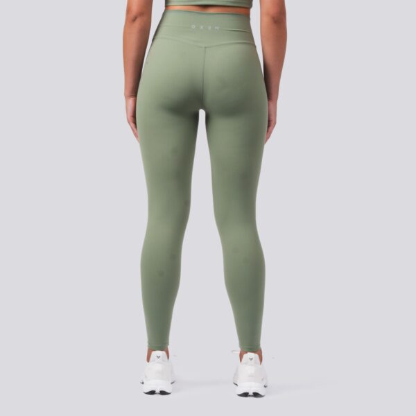 Oxen Womens Endure Sculpt Leggings Olive - Image 2