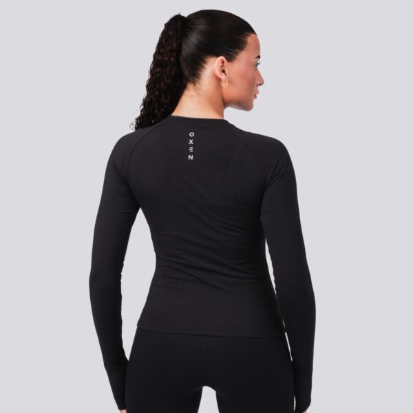 Oxen Womens Endure Sculpt LS Top Blk - Image 3