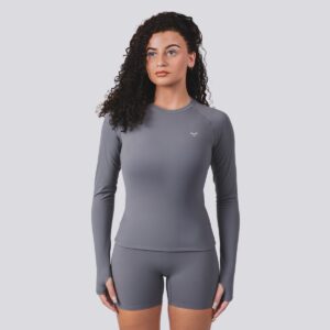 Oxen Womens Endure Sculpt LS Top Fossil