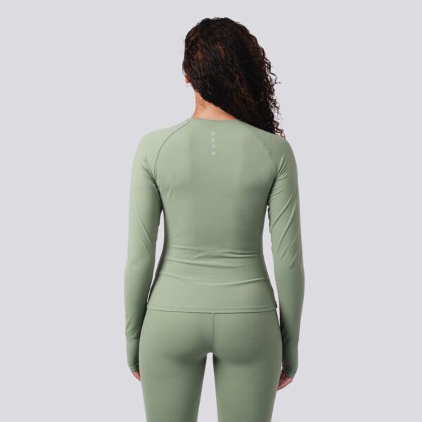 Oxen Womens Endure Sculpt LS Top Olive - Image 3