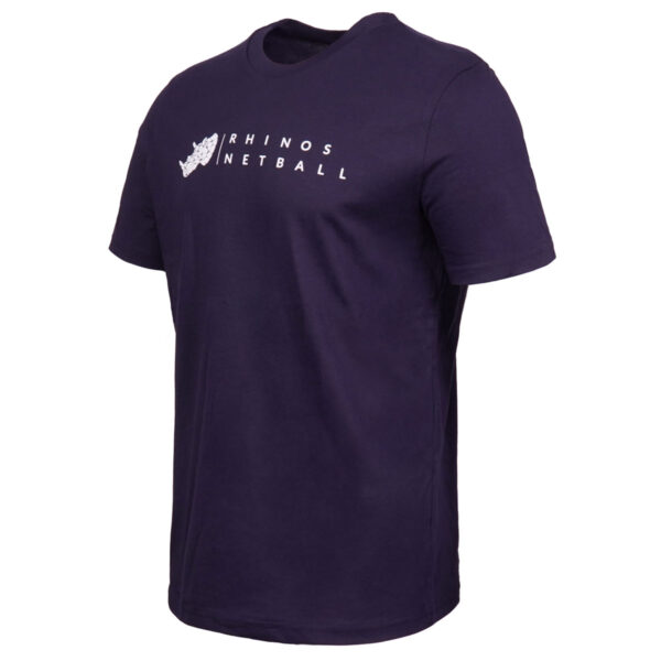 Leeds Rhinos Netball SS Creator Tee French Navy - Image 2