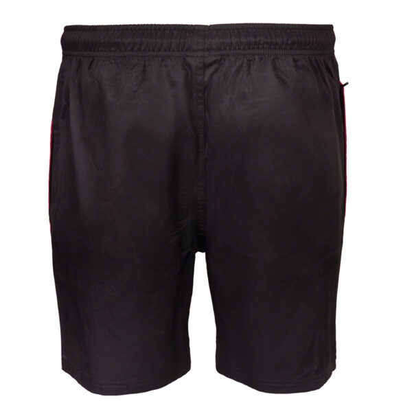 ARU 25-26 Panel Gym Short - BLACK & RED - Image 3