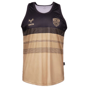 Castleford Tigers 2026 Centenary Print Singlet Blk/Gld