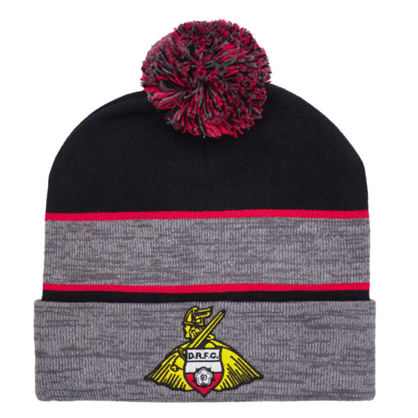Doncaster Rovers Black Marl Bobble Hat