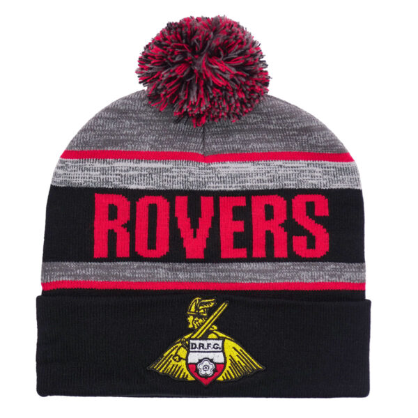 Doncaster Rovers Marl Text Beanie Blk