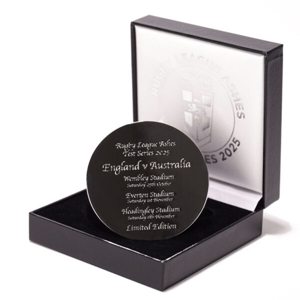 England RL Ashes Boxed Medal - Image 3