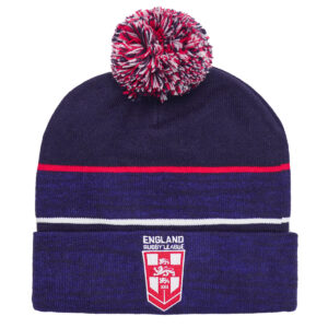 England RL Navy Marl Bobble Hat