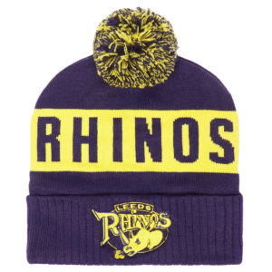 Leeds Rhinos 2026 Bobble Hat Navy