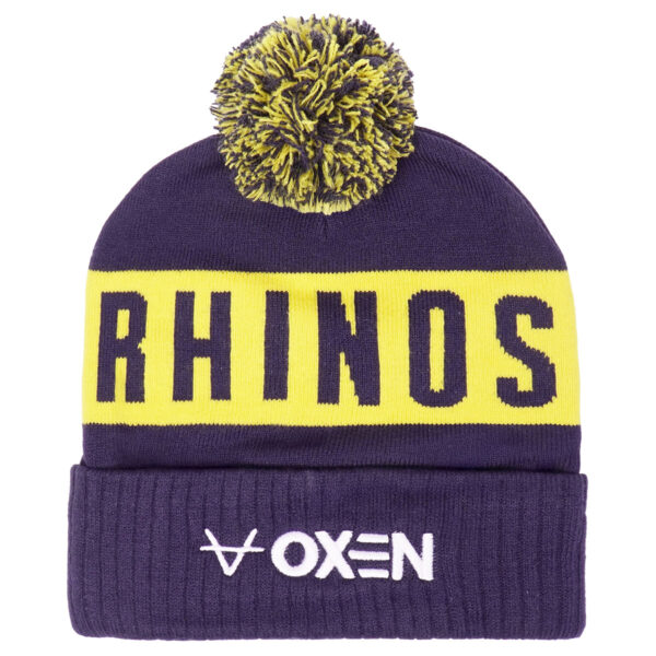 Leeds Rhinos 2026 Bobble Hat Navy - Image 2