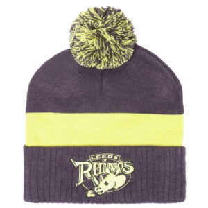 Leeds Rhinos 2026 Charcoal Bobble Hat