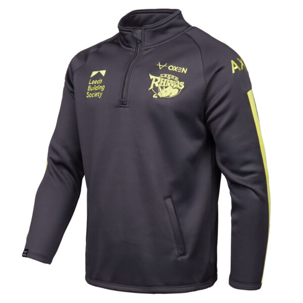 Leeds Rhinos 2026 Charcoal QZ Jacket JNR - Image 2