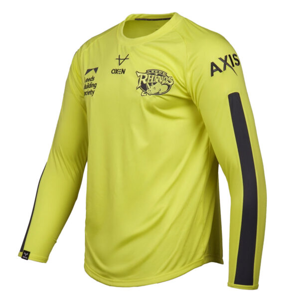 Leeds Rhinos 2026 Citrus LS Tee - Image 2