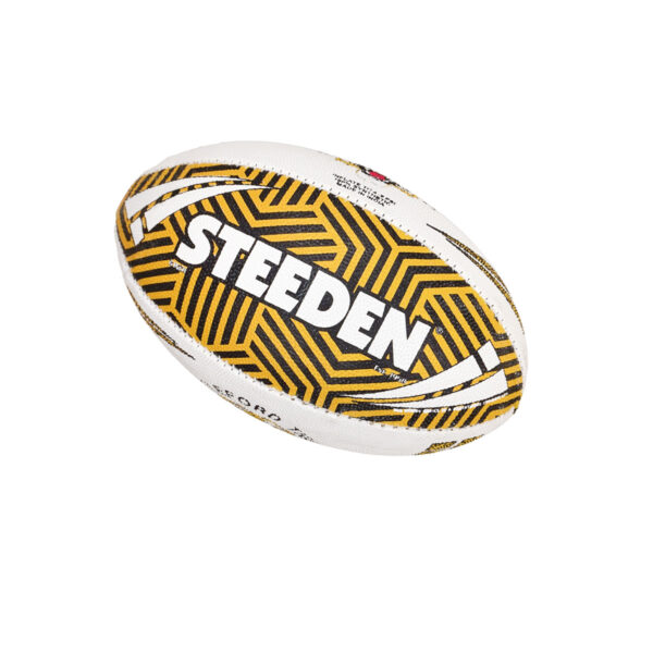 Castleford Tigers Geometric Supporter 6 Inch Ball - Image 2