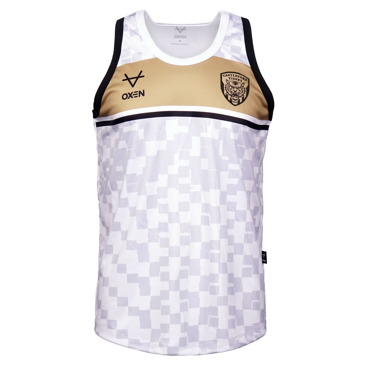 Castleford Tigers 2026 Centenary Print Singlet Wht
