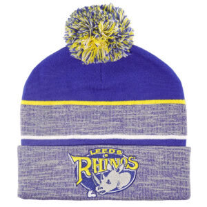 Leeds Rhinos Royal Marl Bobble Hat