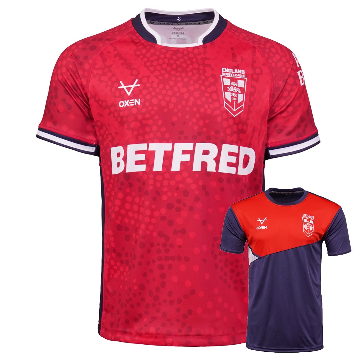 England RL Replica Poppy Shirt & Free Training Tee