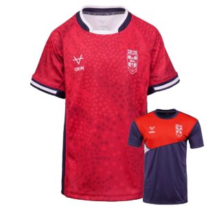 England RL Replica Poppy Shirt JNR & Free Training Tee