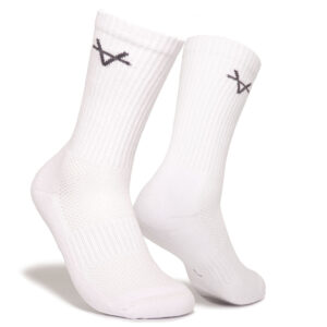 Oxen Crew Socks White