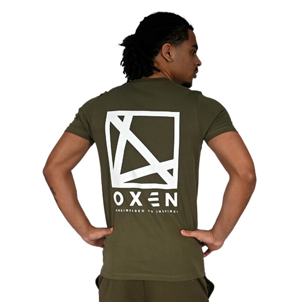 Oxen Icon Tee Olive - Image 2